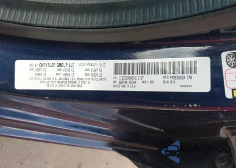 2014 Dodge Avenger Se from USA, damaged, VIN 1C3CDZABXEN111157